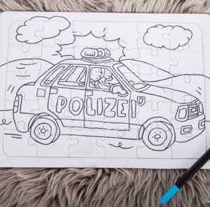 Puzzle zum ausmalen