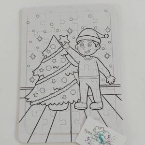 Puzzle zum ausmalen Weihnachten