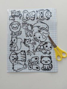 Bastelset Rub On Tiere